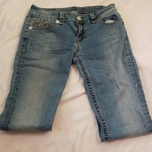 7 For All Mankind Distressed Light Blue Jeans